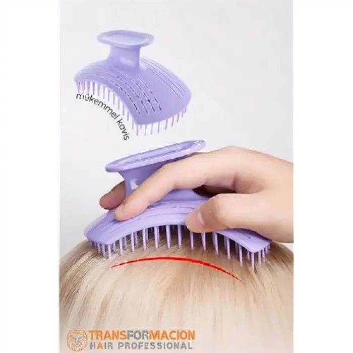 BX Kavisli Masaj Etkili Tasarım Saç Tarağı - LAPERUTA saç yıkama ve masaj fırçası