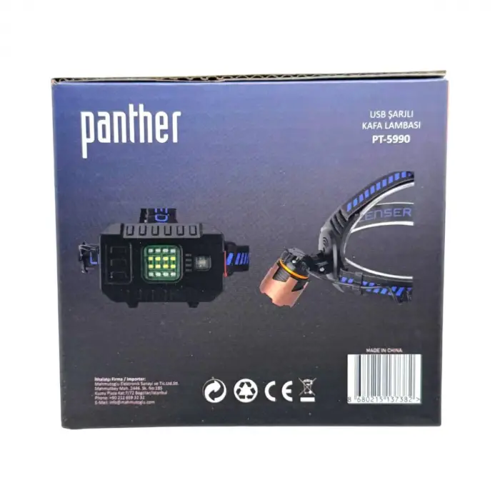 BX PT-5990 USB ŞARJLI KAFA LAMBASI