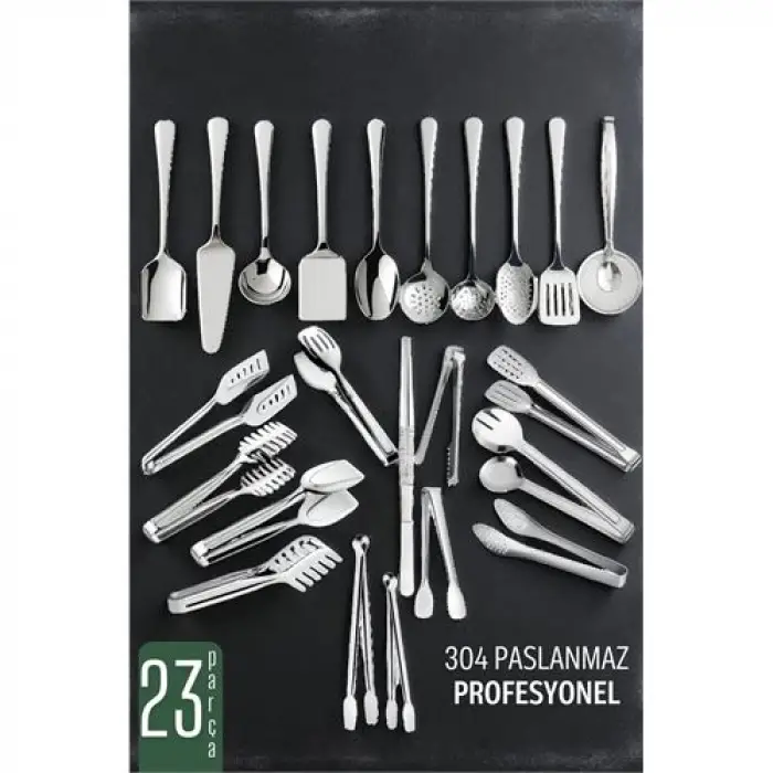 BX Servis Seti 23 Parça - Profesyonel Paslanmaz Çelik Çeyiz Seti