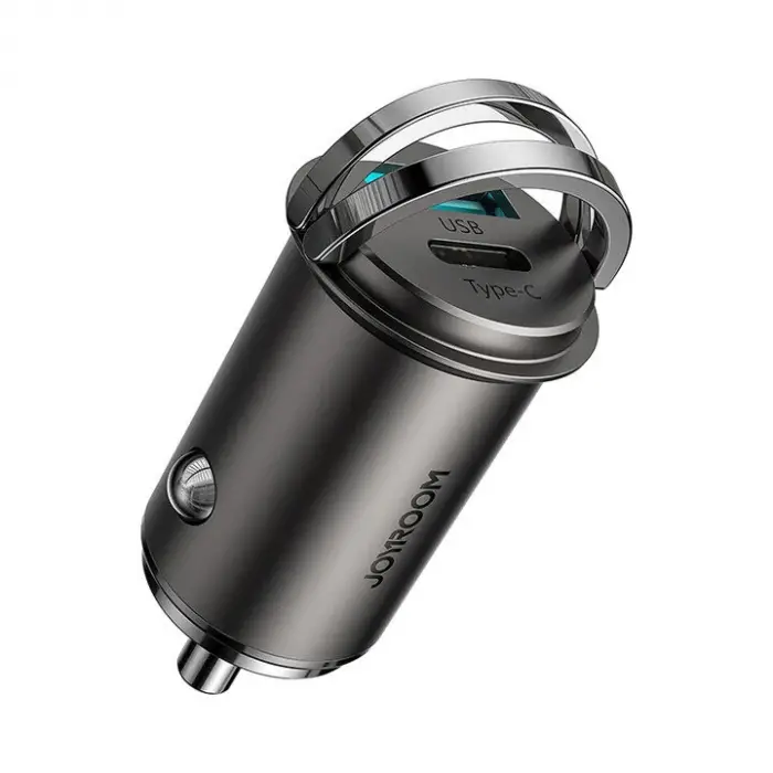 C-A35 45W MİNİ DUAL PORT CAR CHARGER GRAY