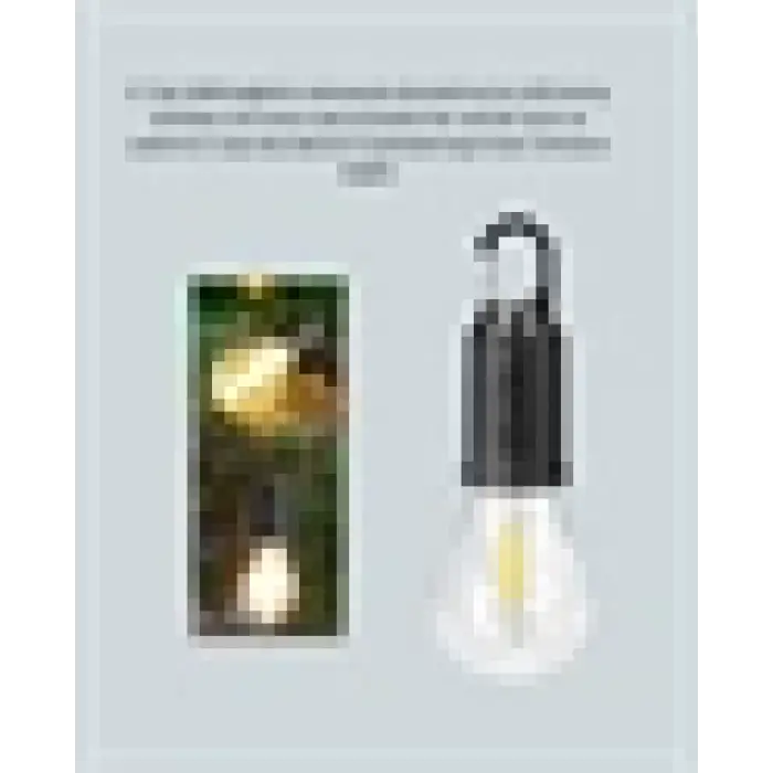 C Tipi Şarjlı Asılabilir Kamp Feneri