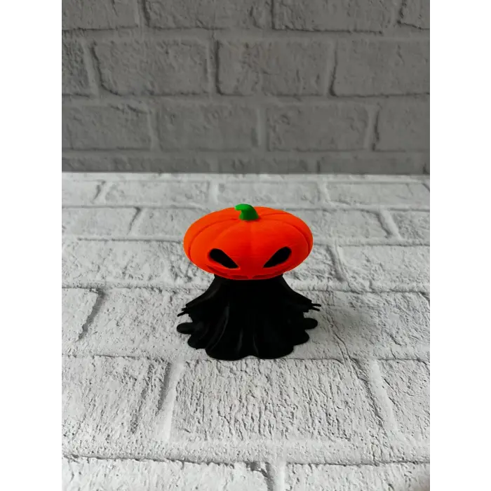 Cadılar Bayramı Temalı Balkabağı Figür 9cm Dekor Objesi