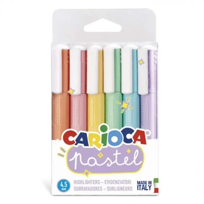 Carioca Pastel Marker 6lı