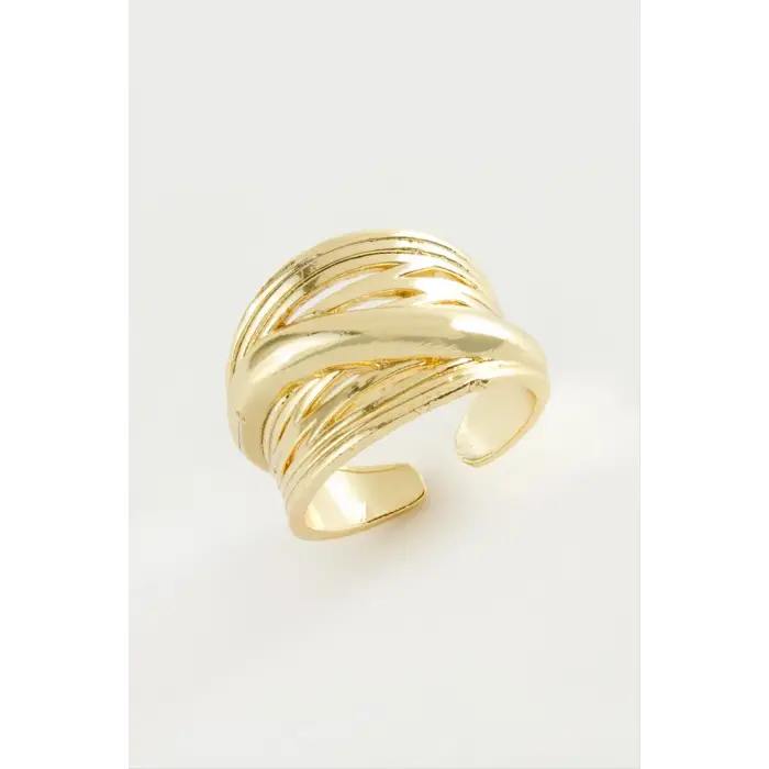 Çarpı Metal Yüzük