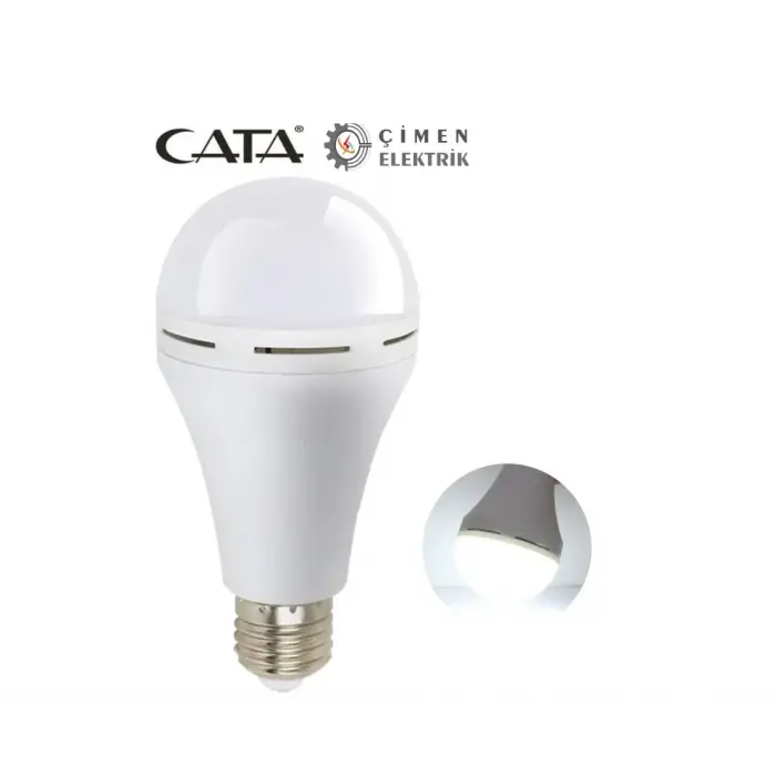 CATA CT 4229 9W Şarjlı Led Ampul 6400K Beyaz Işık