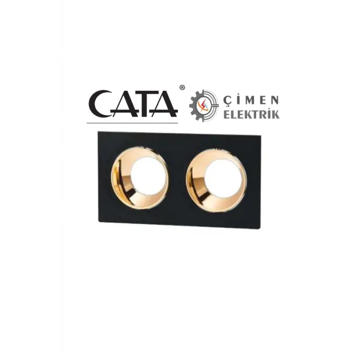 CATA CT 5056 Jaguar Siyah Bakır İkili Spot Kasası