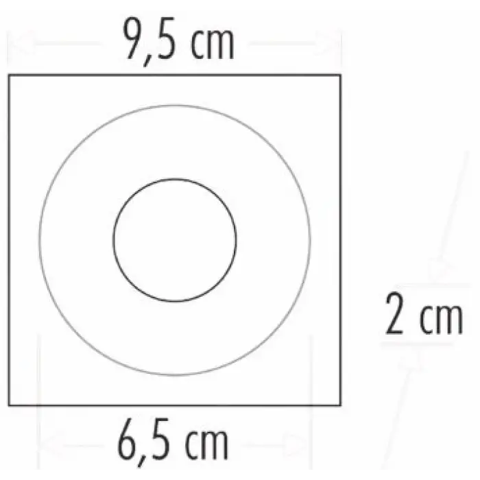 CATA CT 5092 Beyaz Spot Kasası