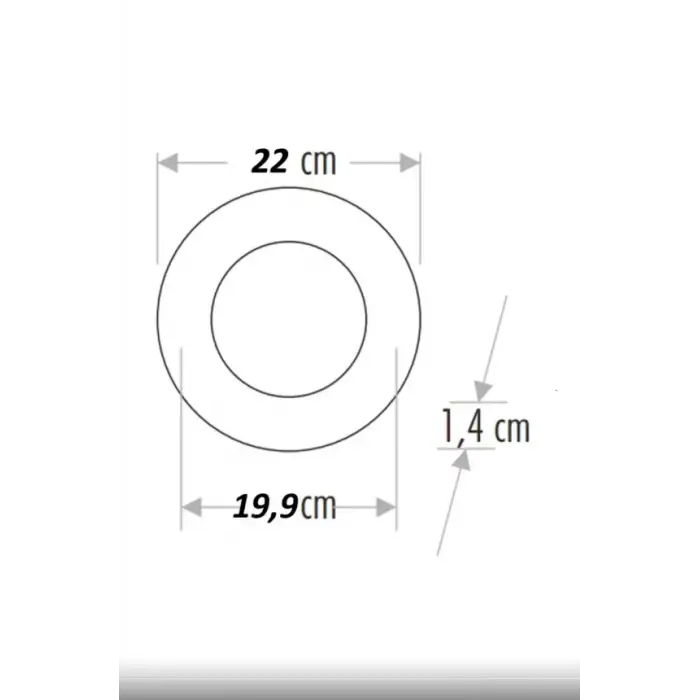 CATA CT 5169 Led Spot 18W 3200K Gün Işığı