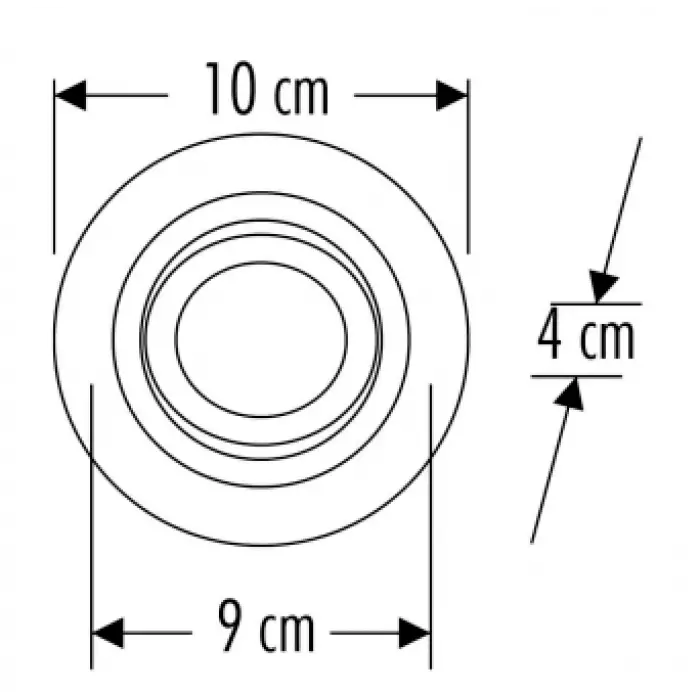 CATA CT 5220 Satin Siyah Spot Kasası