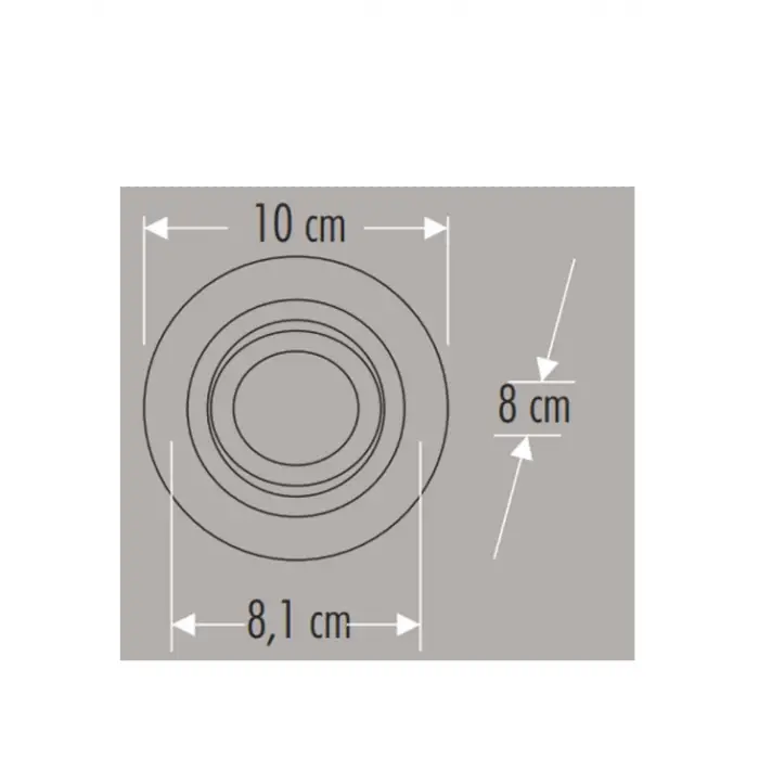 CATA CT 5221 Beyaz (Siyah) Spot Kasası 45 ADET