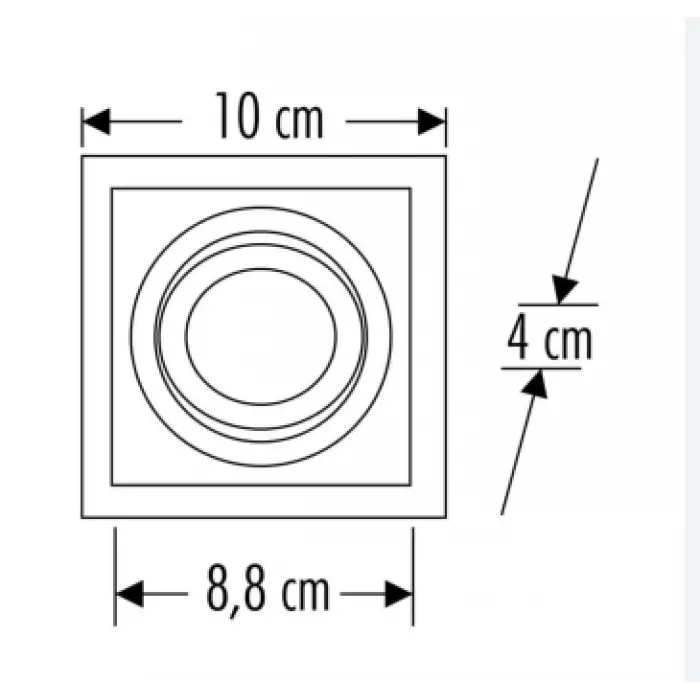 CATA CT 5230 Beyaz Spot Kasası
