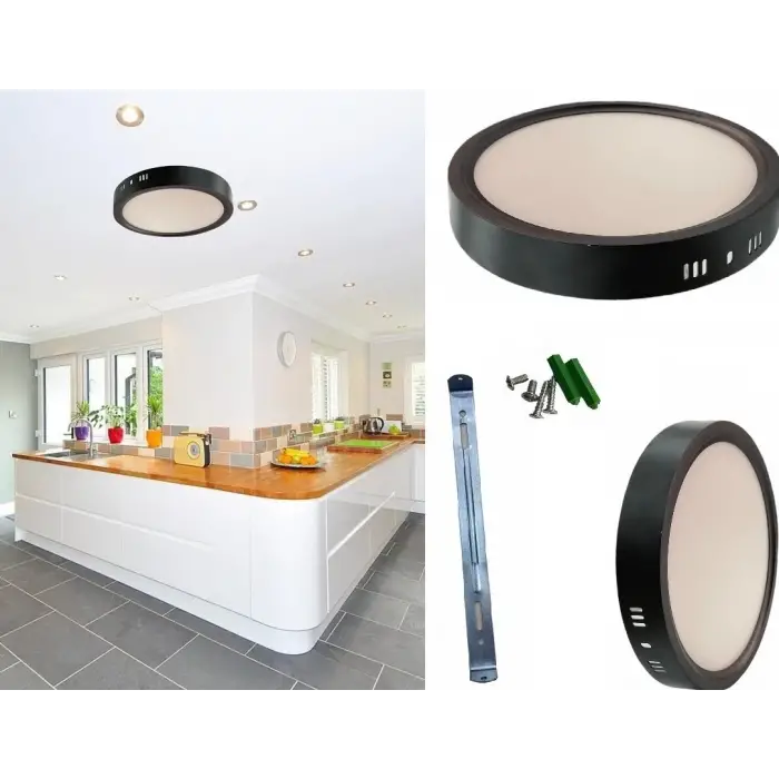 CATA CT 5235 Siyah Kasa Led Spot18w 6400K Beyaz Işık