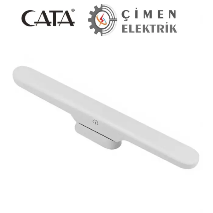 CATA CT 5249 Beyaz Kasa 3W Şarjlı Led Aplik Dokunmatik 3 Renk Modu