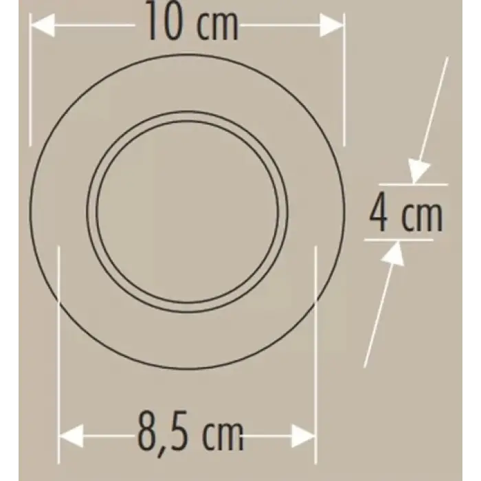 CATA CT 5258 Siyah Kasa Zepra Led Spot 6W 3 Renkli