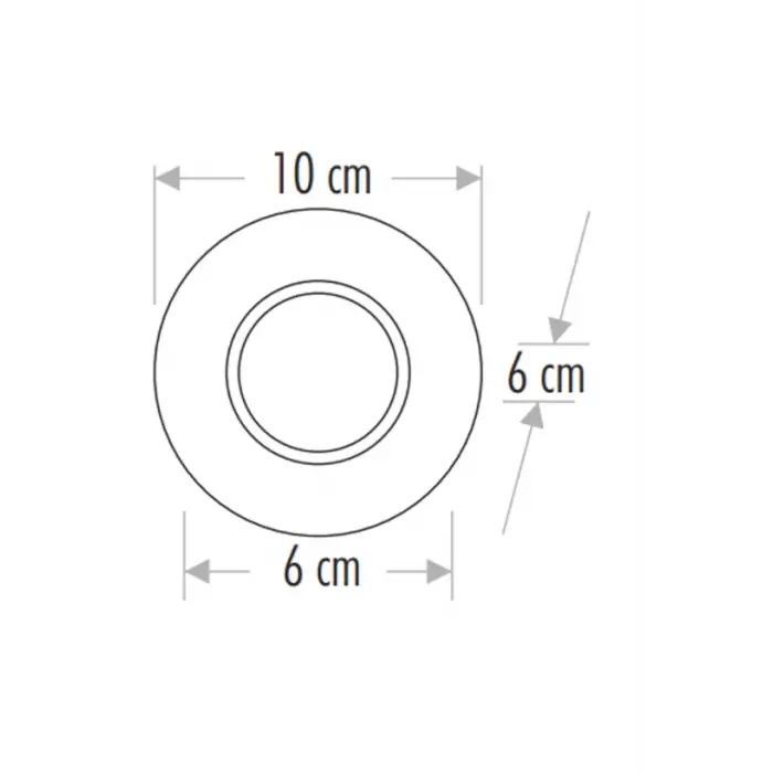 CATA CT 6569 Menekşe Kristal Cam Spot Kasası