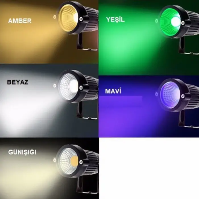 CATA CT 7300 7W Bahçe Armatürü Amber