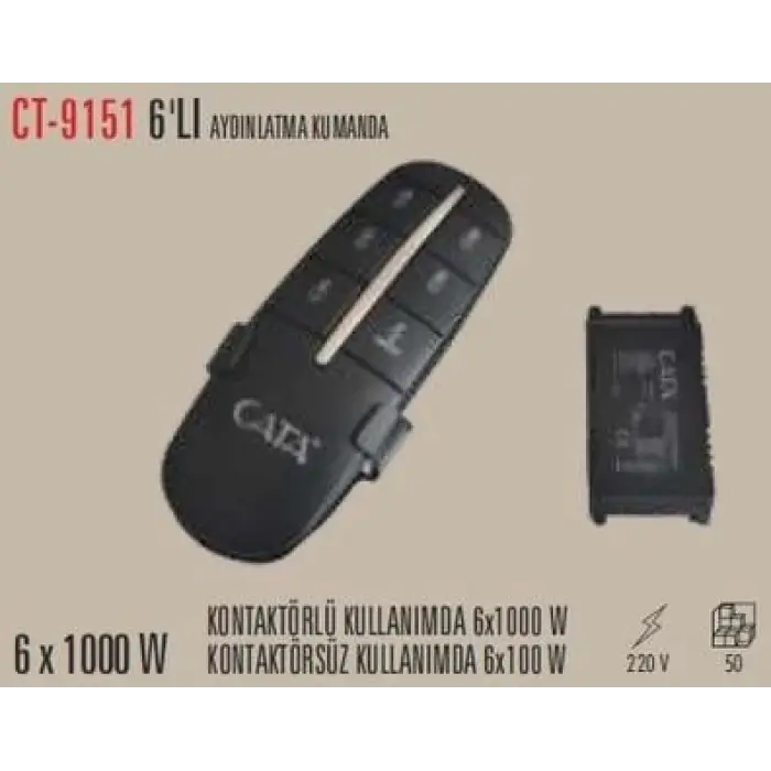 CATA CT 9151 6X1000 W 6 Lı Aydınlatma Kumandası