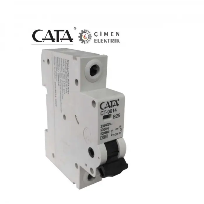 CATA CT 9614 1X25A 4.5Ka B Tipi Otomatik Sigorta