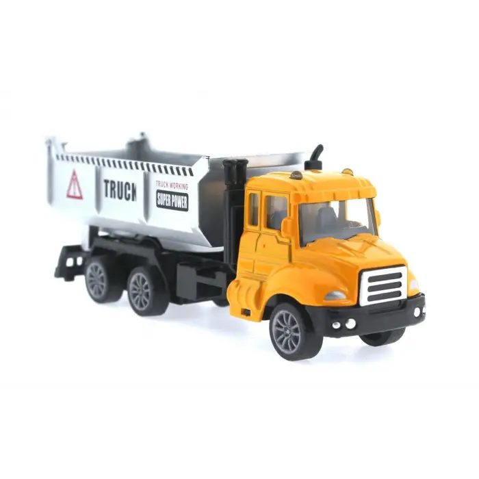 Çek Bırak Metal Mini Sarı Kamyon