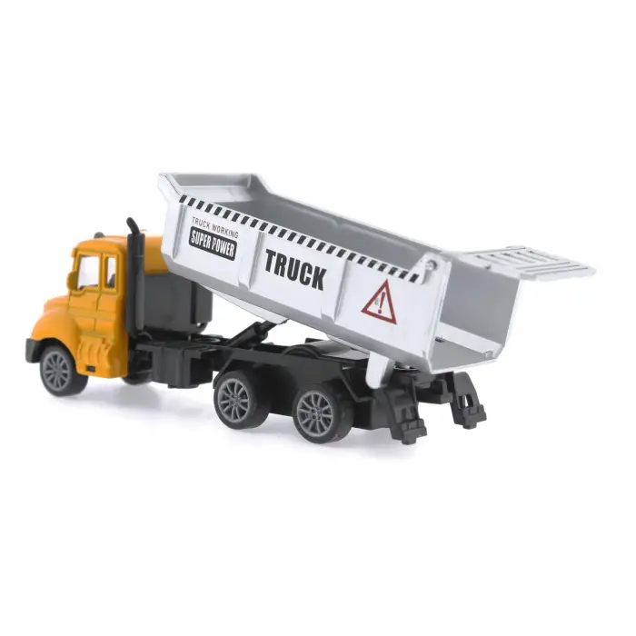 Çek Bırak Metal Mini Sarı Kamyon