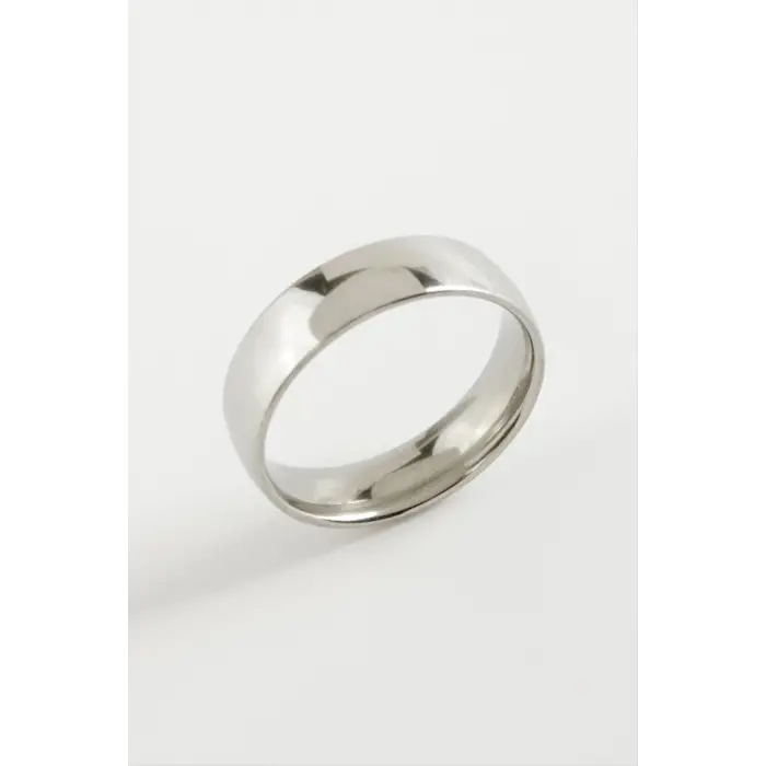 Çelik Alyans Yüzük 6 mm