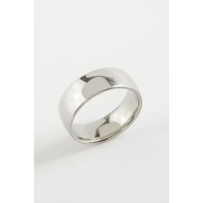 Çelik Alyans Yüzük 8 mm