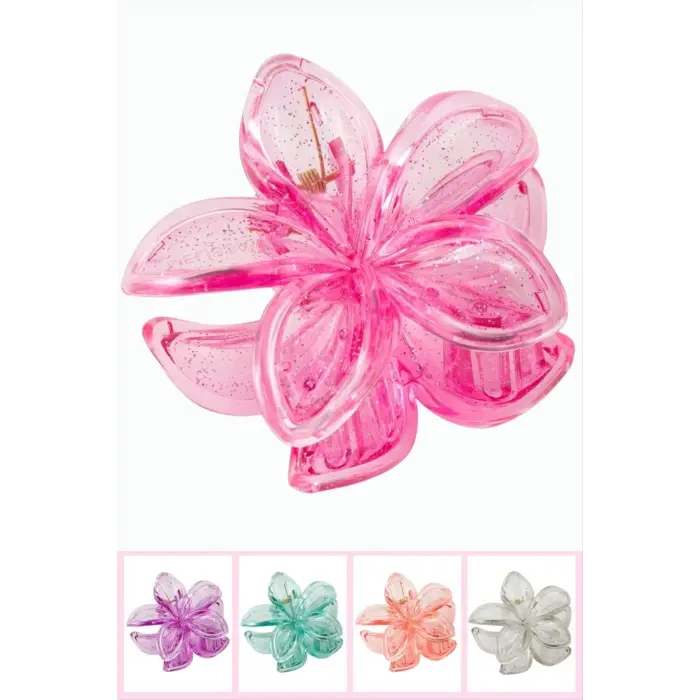 Çerçeveli Simli Lotus Toka 8 cm