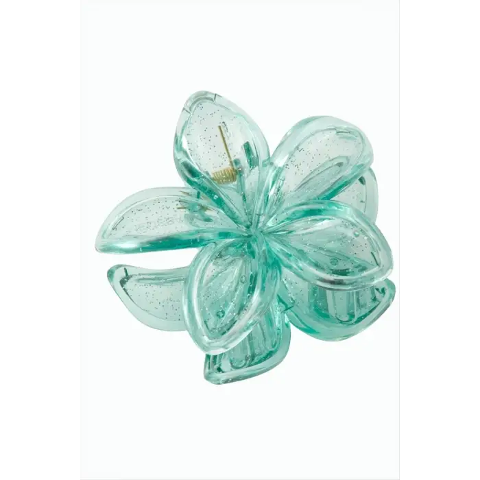 Çerçeveli Simli Lotus Toka 8 cm