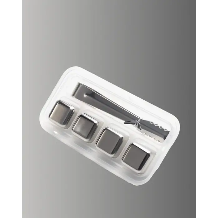 Çevre Dostu Metal Buz Küpü ve Kullanışlı Klips Seti