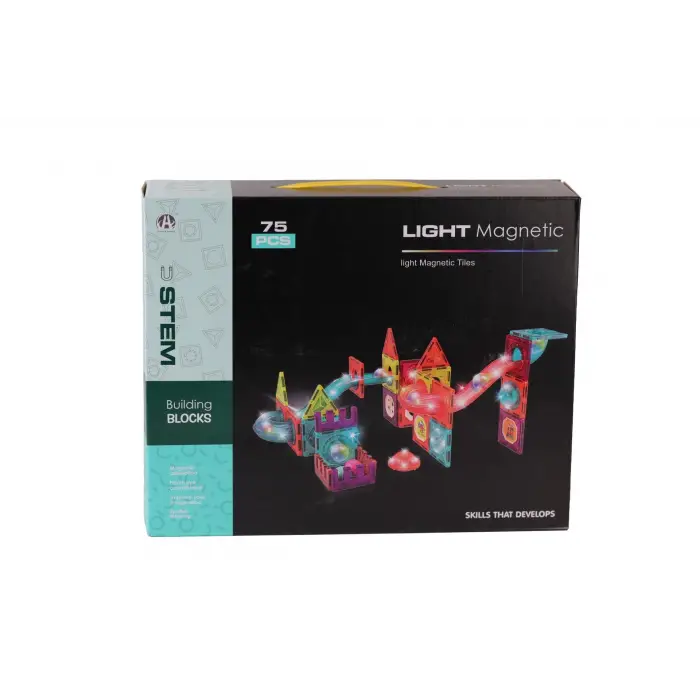 CH1172 MAGNETİC TİLES LİGHT VERSİON 75 PARÇA