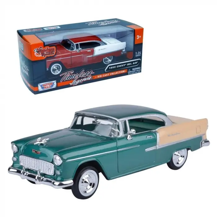 Chevy Bel Air 1955 Model Araba 1:24