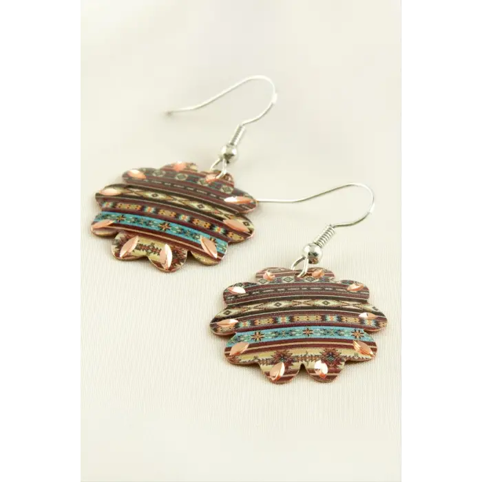 Çiçek Bakır Küpe