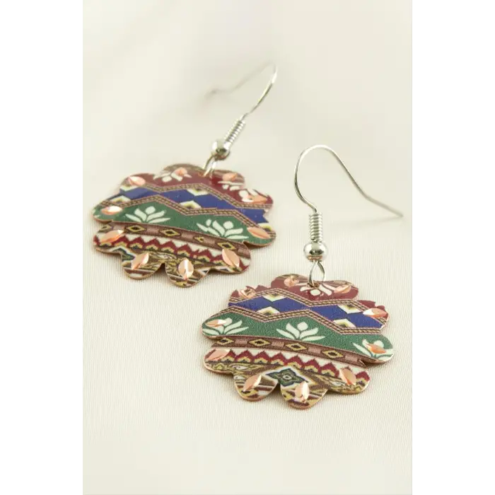 Çiçek Bakır Küpe