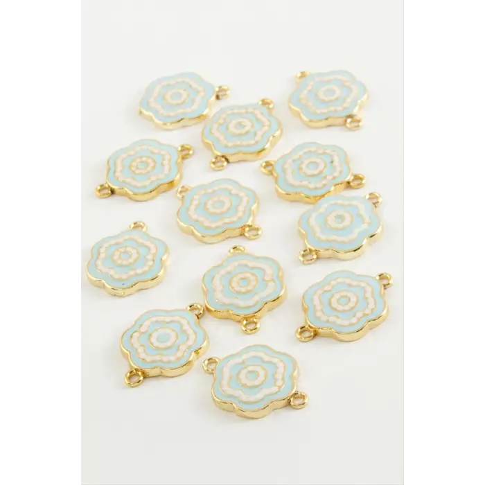 Çiçek Çift Kulplu Mineli Bileklik ve Kolye Ucu Aparatı 1 Adet