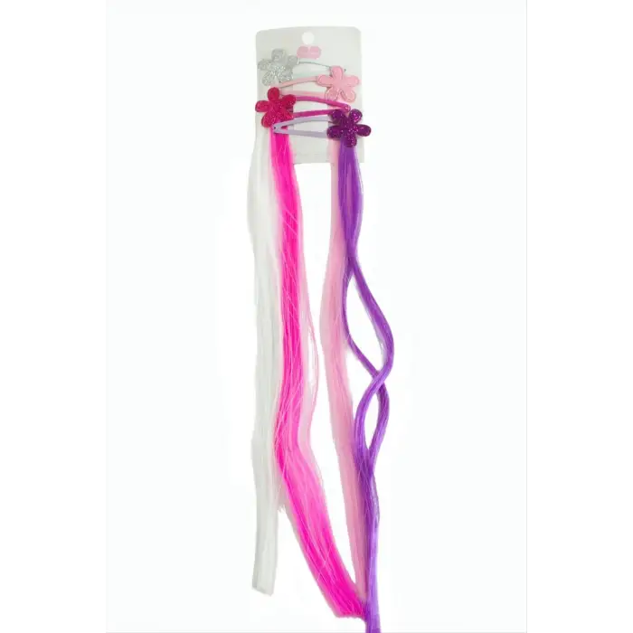 Çiçek Çıtçıtlı Saç Aksesuarı 4 Adet