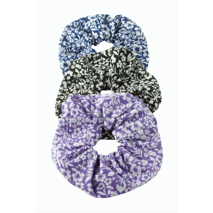 Çiçek Desenli Simit Toka 13 cm