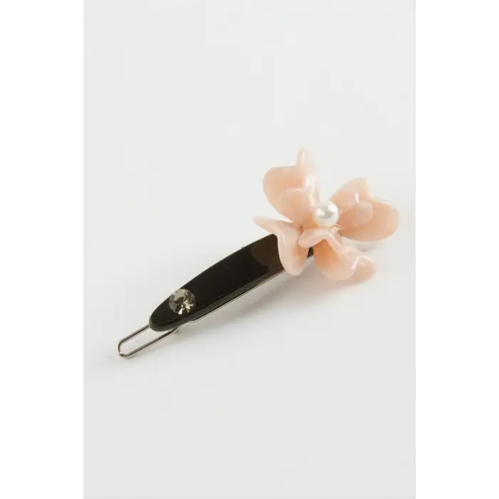 Çiçek İnci Klipsli Toka