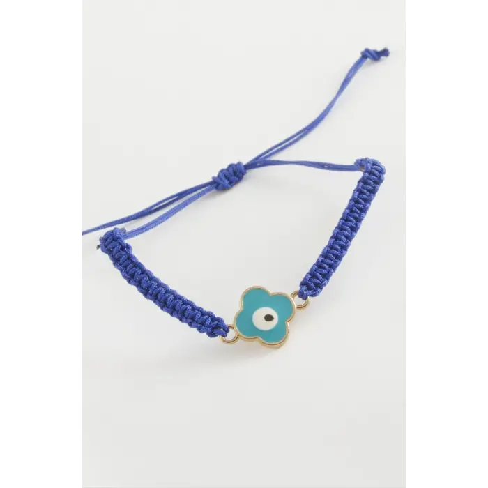 Çiçek Nazar Makrome Örgülü Bileklik