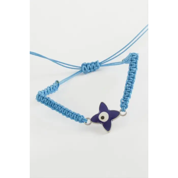 Çiçek Nazar Makrome Örgülü Bileklik