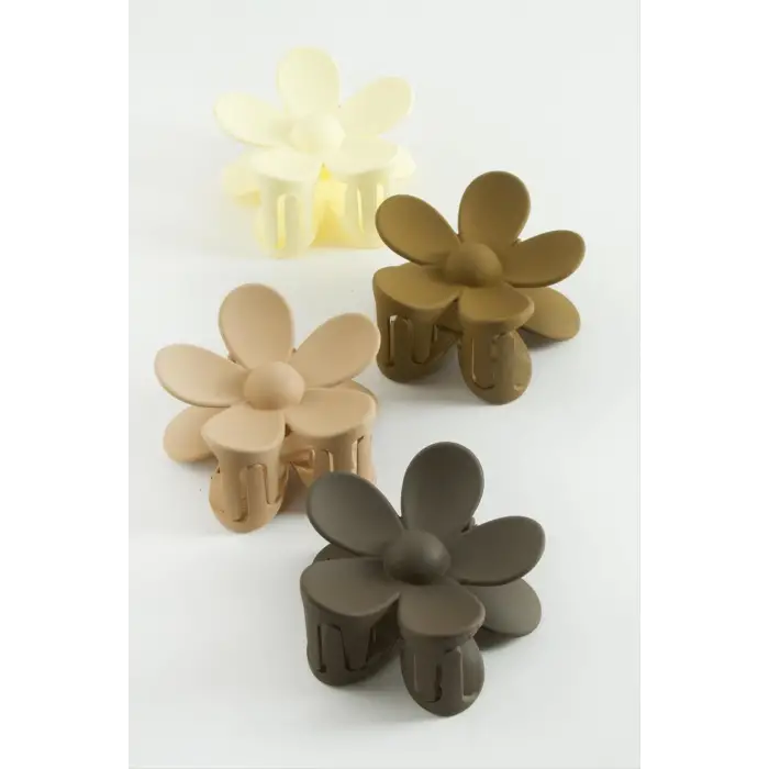 Çiçek Renkli Mandal Toka 8 cm