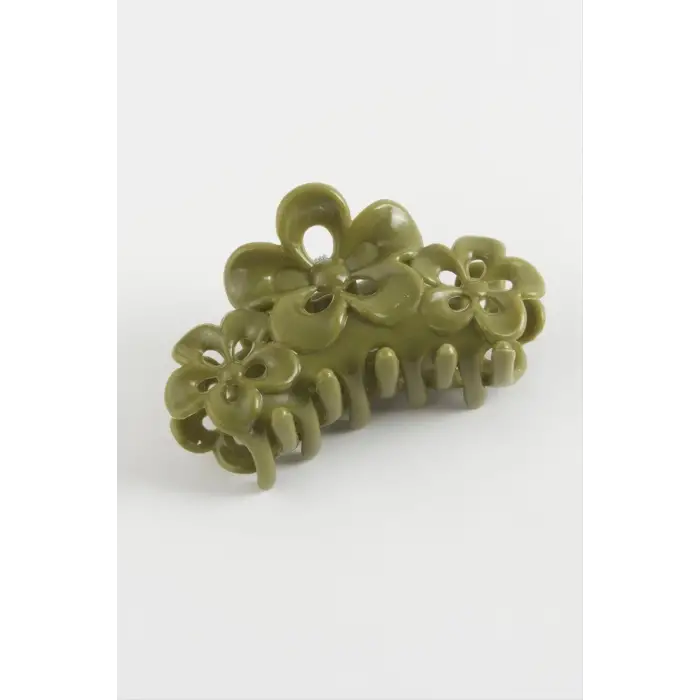 Çiçek Renkli Mandal Toka 8 cm