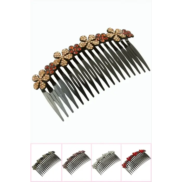 Çiçek Taraklı Yan Toka 9 cm