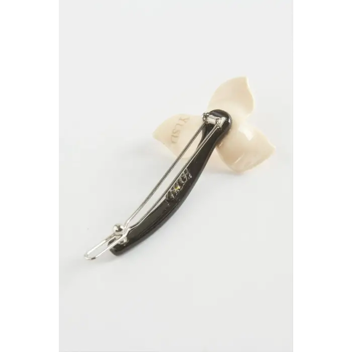 Çiçek Taşlı Klipsli Toka