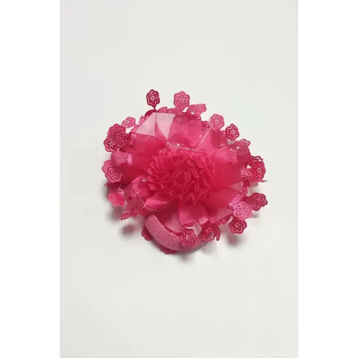 Çiçek Tüllü Okul Tokası 1 Adet