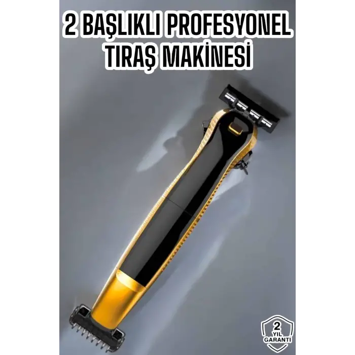 Çift Başlıklı Jilet Tıraş Makinesi Taşınabilir Suya Dayanıklı Sinek Kaydı