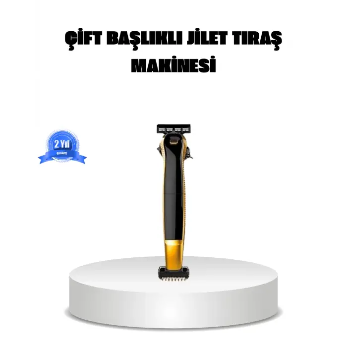 Çift Başlıklı Şarjlı Tıraş Makinesi – Sinek Kaydı Performans, Yıkanabilir Başlık, Taşınabilir Tasarım