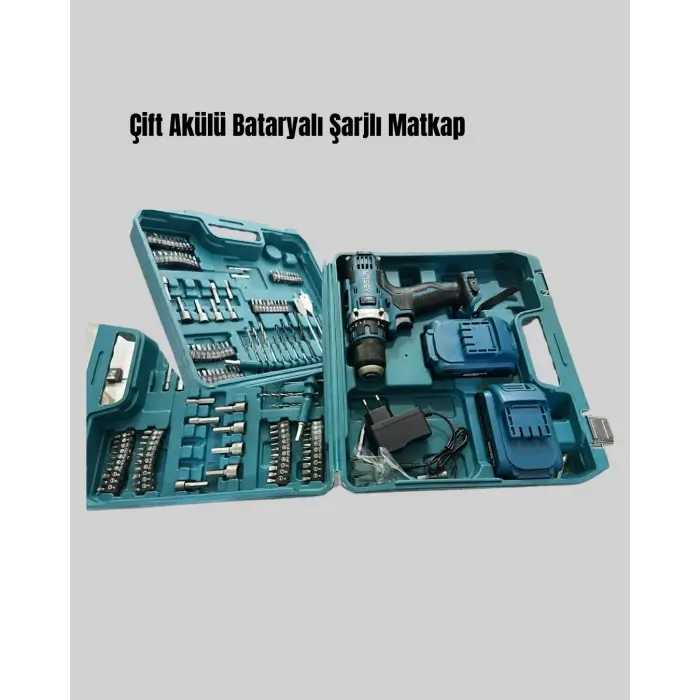 Çift Bataryalı Şarjlı Matkap Uç Seti Ev Ve Usta Kullanımı