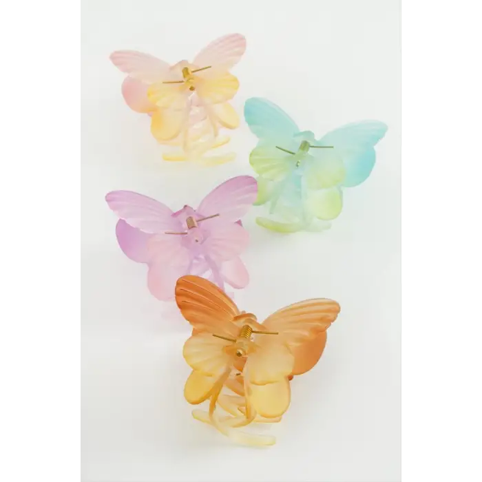 Çift Kanatlı Kelebek Mandal Toka 8 cm