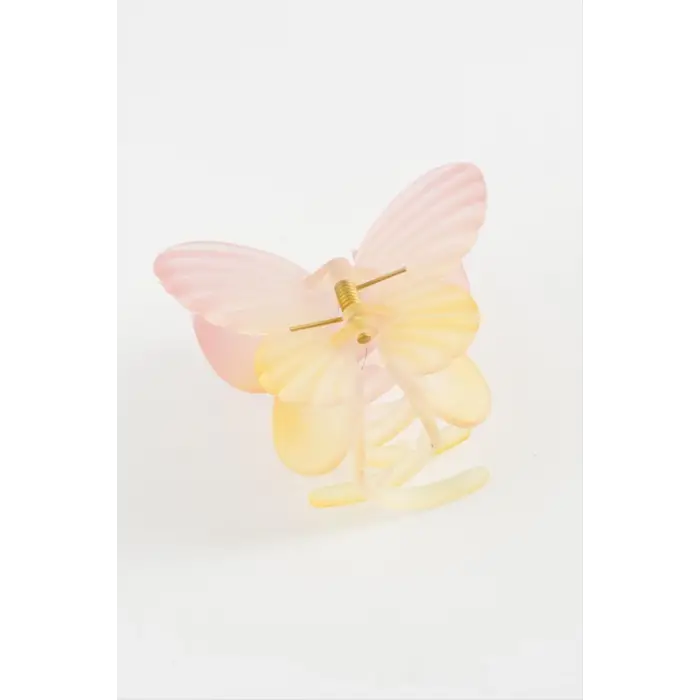 Çift Kanatlı Kelebek Mandal Toka 8 cm