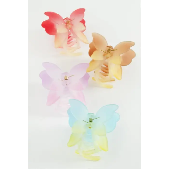 Çift Kanatlı Kelebek Mandal Toka 8 cm